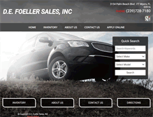 Tablet Screenshot of defoellerautosales.com